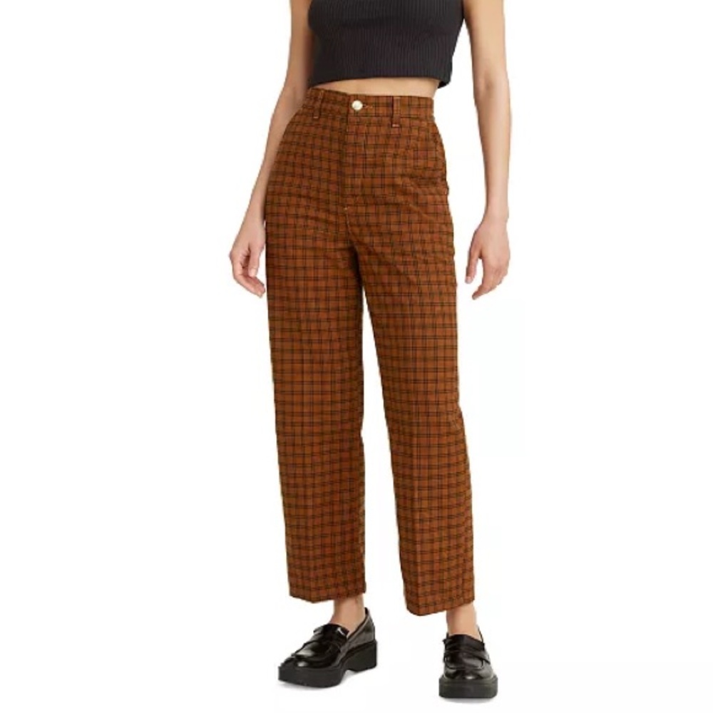 NWT Levi’s plaid high rise pants